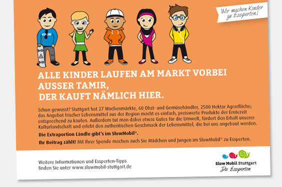 Postkarte SlowMobil Stuttgart – Regionalität
