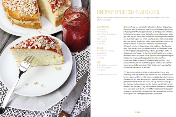 Erdbeermus-Haferflocken-Puddingkuchen – Das geht auf!