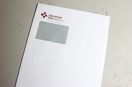 Briefhülle Din C4 zahnzentrum mitte