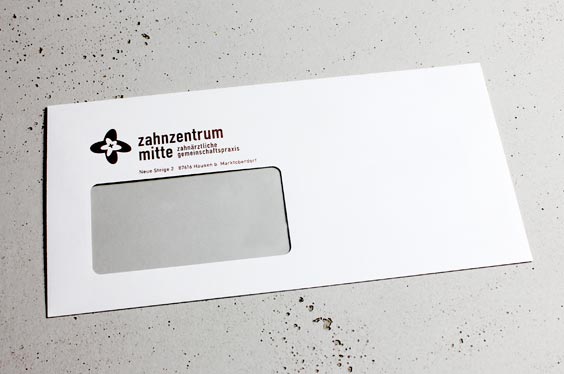 Briefhülle Din lang zahnzentrum mitte