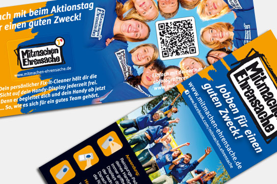 Mitmachen Ehrensache – Fix-It-Cleaner, Werbemittel